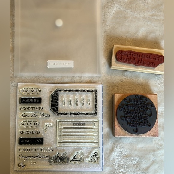 Large Acrylic Stamp Set (Stampin Up, Close to my Heart & others) - Picture 8 of 9